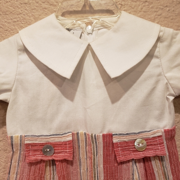 Dew Drops Couture Striped Romper - Picture 3 of 5